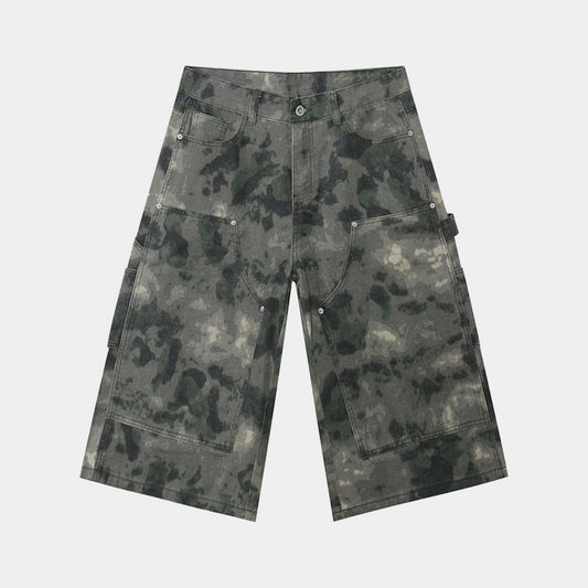 Ink Camo Utility Cargo Shorts – Style Meets Functionality