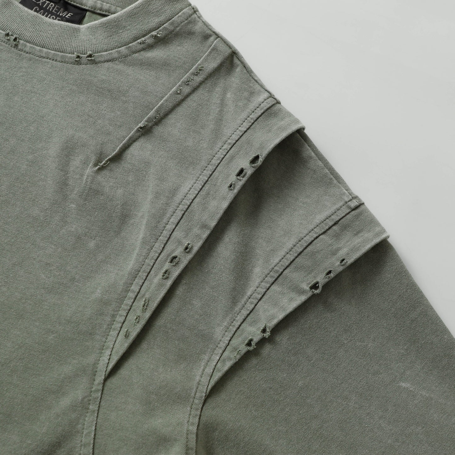 Layered Stitching | Washed T-Shirt