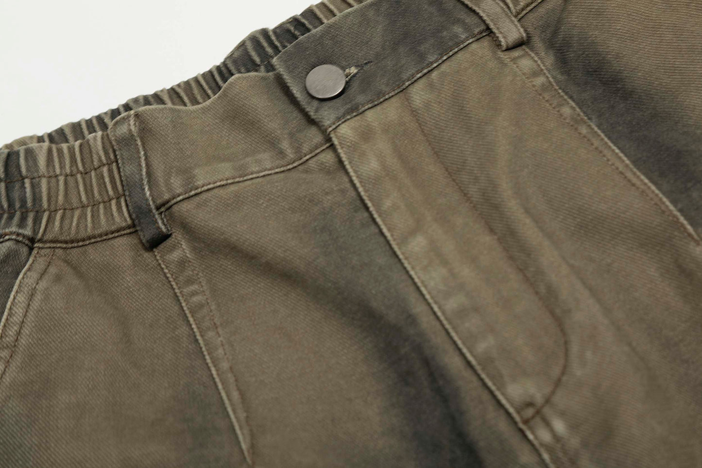 Washed Cargo | Wide-Leg Shorts