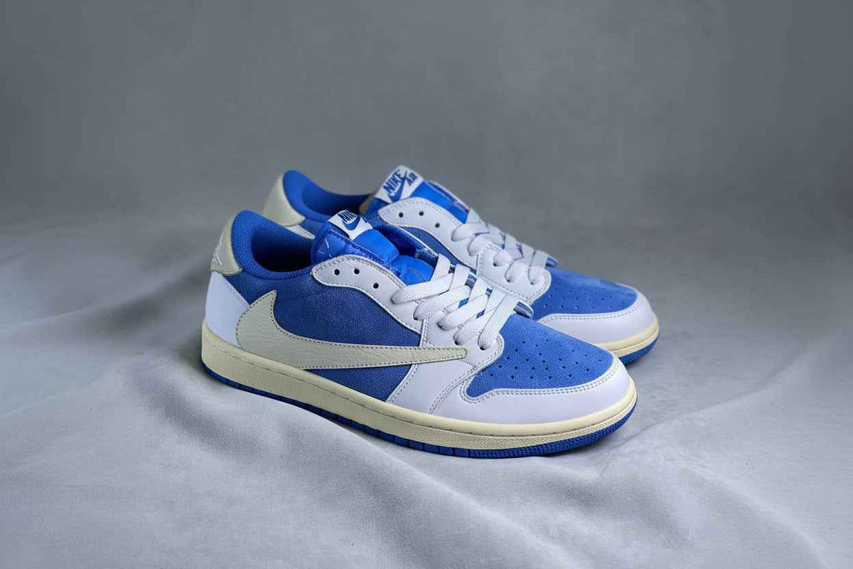 Air Jordan 1 Travis Scott Edition Heritage - Limited Azure Blue & Frost White