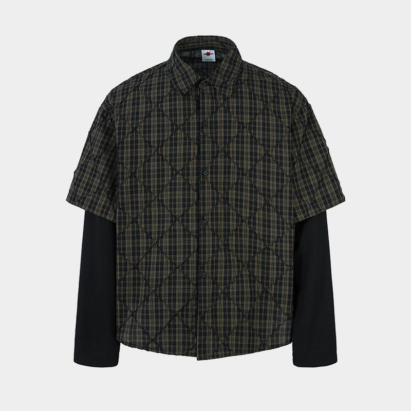 Layered Plaid Shirt | Street Sweatshirt