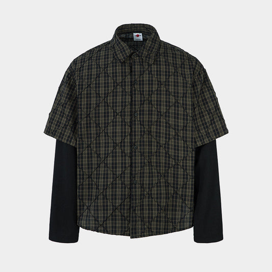 Layered Plaid Shirt | Street Sweatshirt