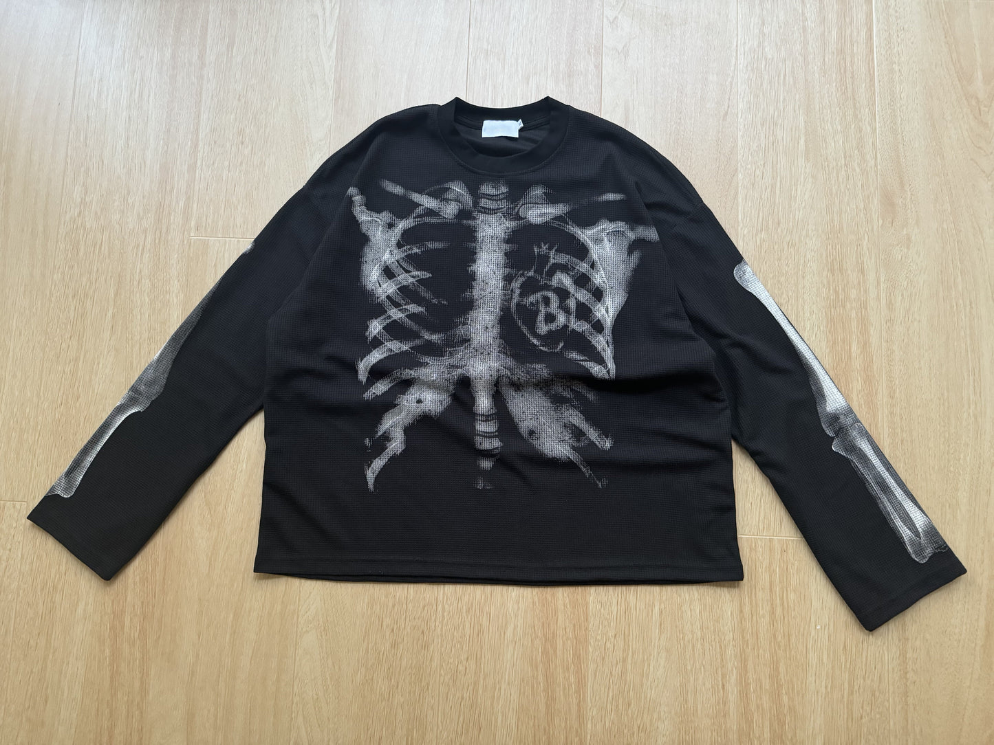 X-Ray Skeleton | Waffle Long Sleeve T-Shirt