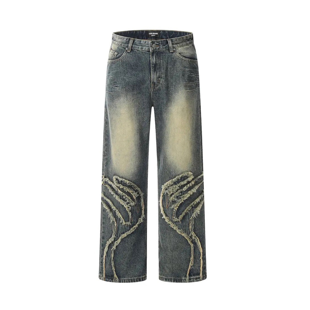 Trio Patch Denim Pants