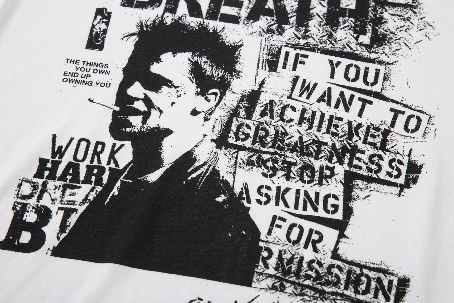 Grunge Portrait Print | Graphic Sweatshirt