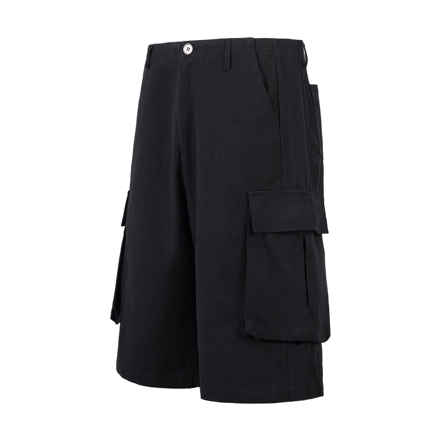Black utility | cargo shorts