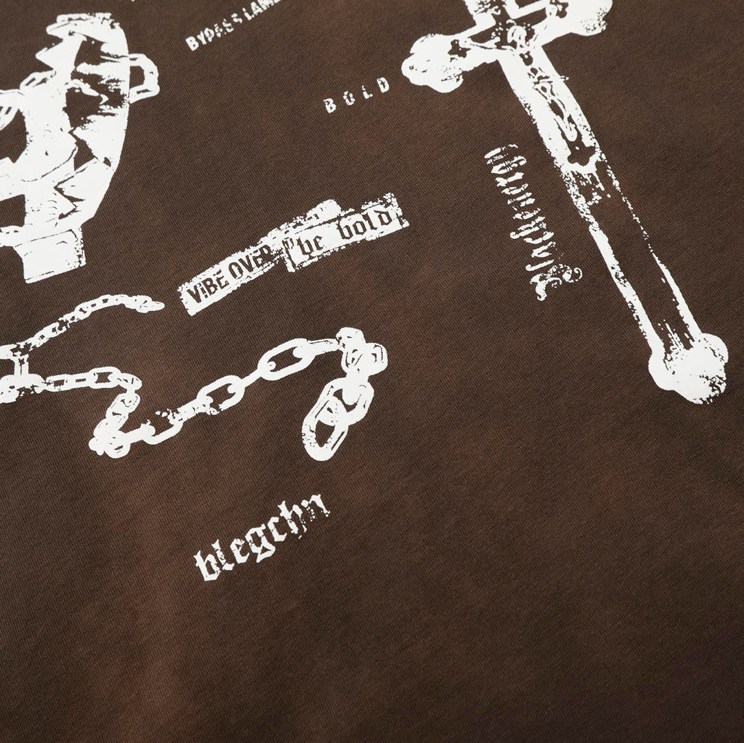 Rustveil Layered Graphic Long Sleeve T-shirt