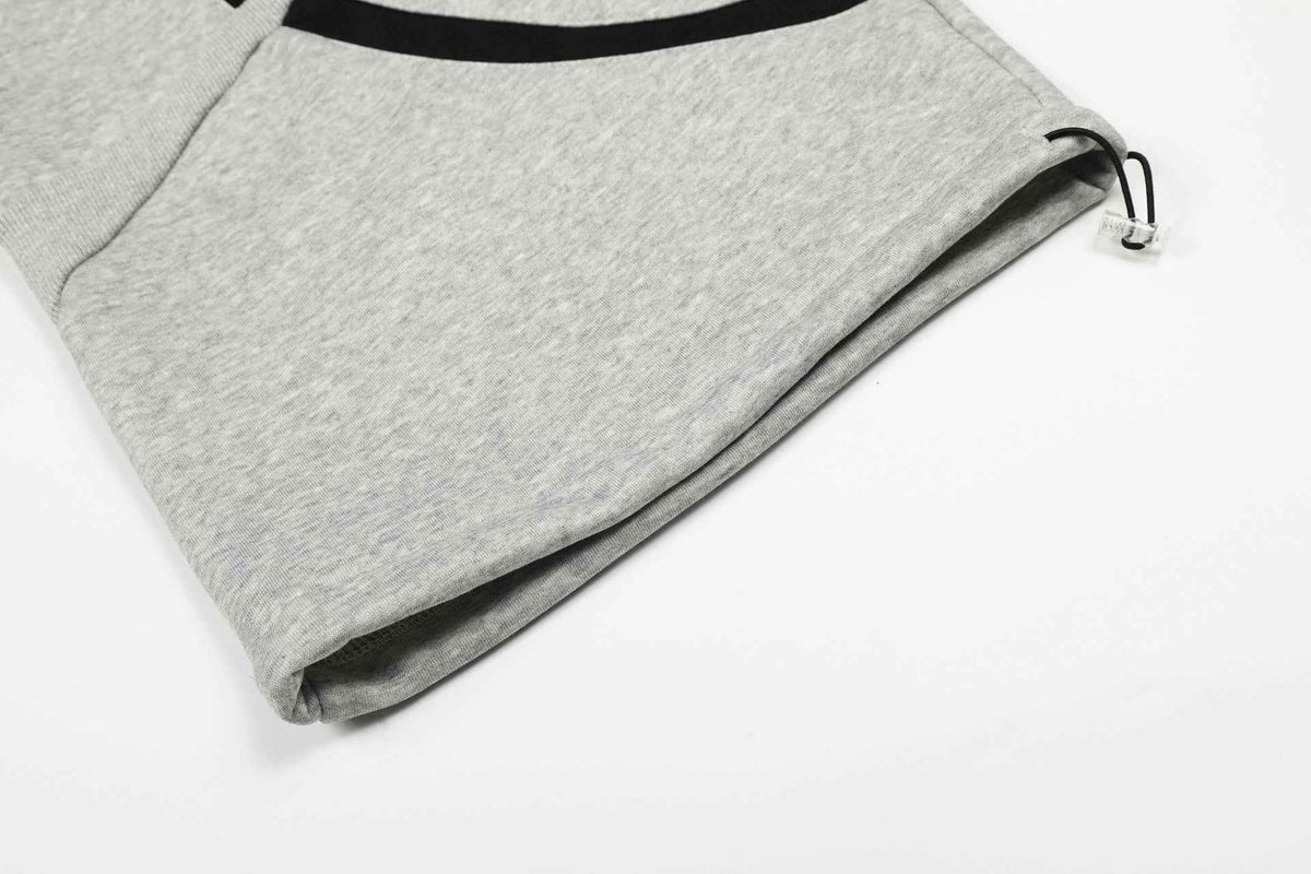 Retro Contrast Panel Drawstring Sweatpants