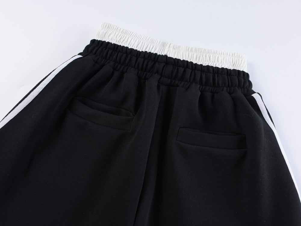 Double Waist Washed Side Stripe Sweatpants