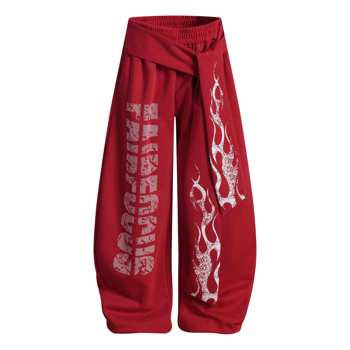 Dark Street Letter Flame Sweatpants