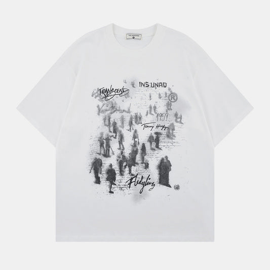 Crowd Print | Graffiti T-Shirt