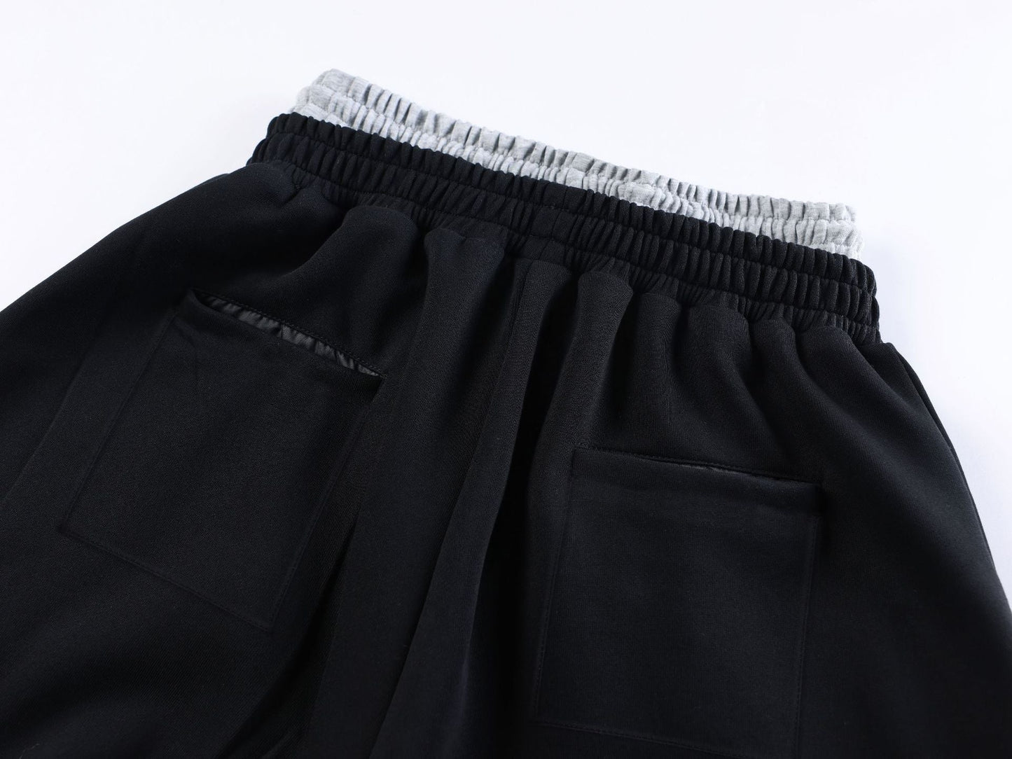 Double-Waisted Ruched Sweatpants - Effortless Street Style