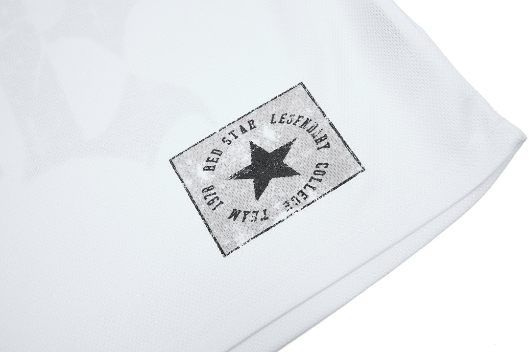 Gothic Chrome Mixed-Media Retro Jersey