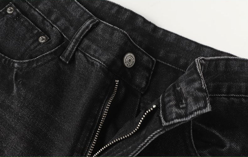 Retro Washed Faded Flared Jeans