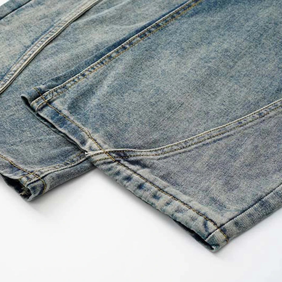 D-Ring Utility Wide-Legs Jeans