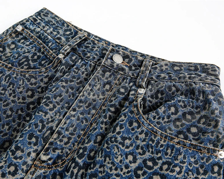 Leopard Legacy Wide-Leg Jeans