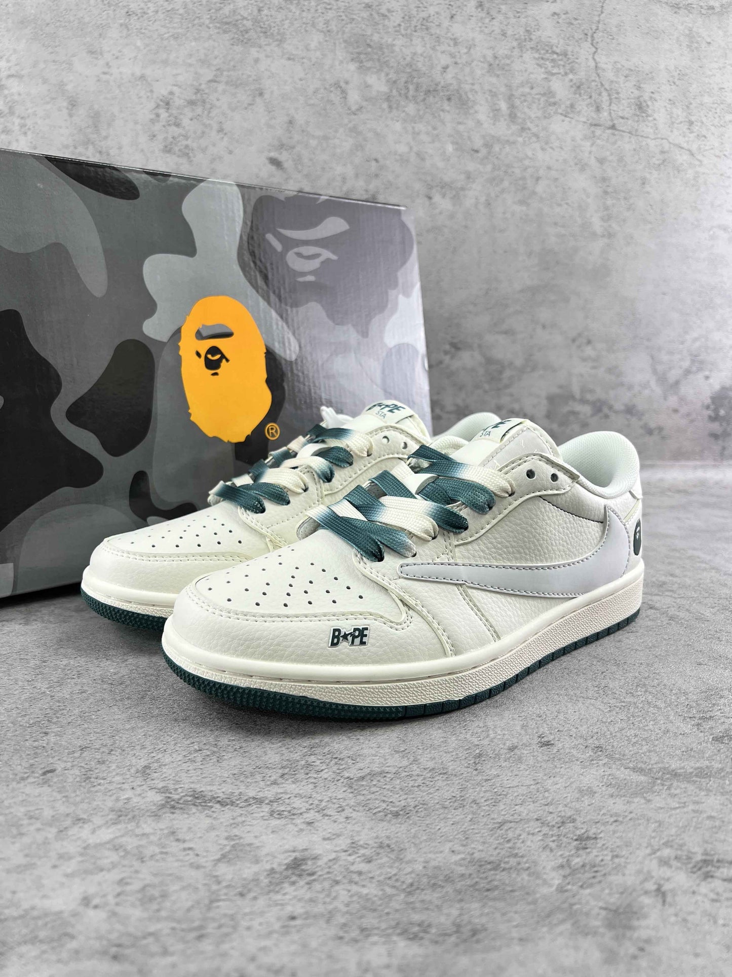 Travis Scott x Air Jordan 1 x Bape - The Ultimate Sneaker Collaboration