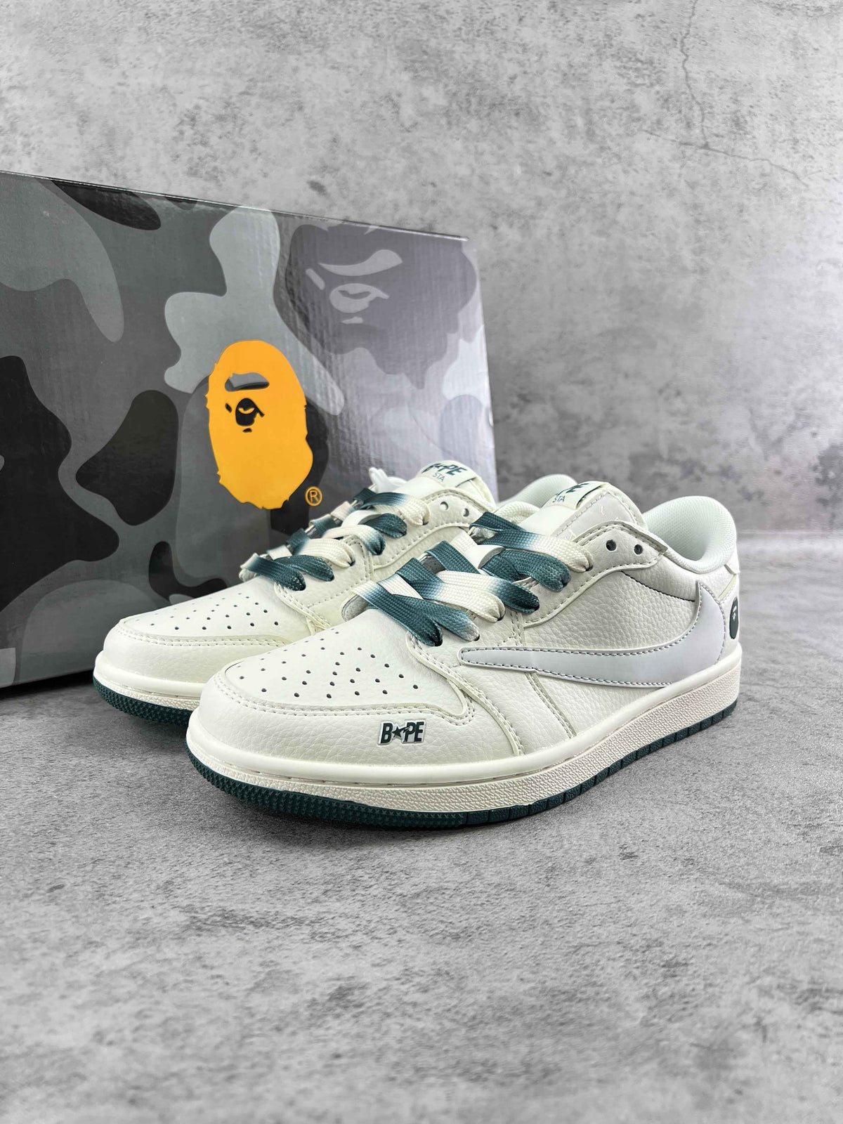 Travis Scott x Air Jordan 1 x Bape - The Ultimate Sneaker Collaboration