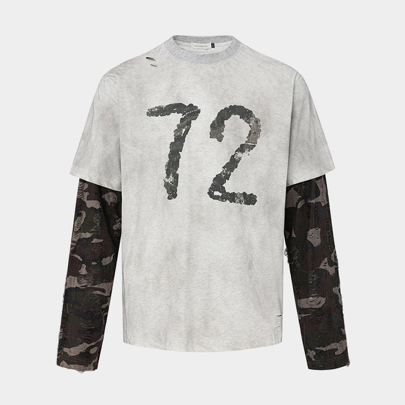 Camo Layered 72 Print | Vintage Sweatshirt