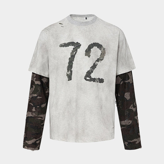 Camo Layered 72 Print | Vintage Sweatshirt