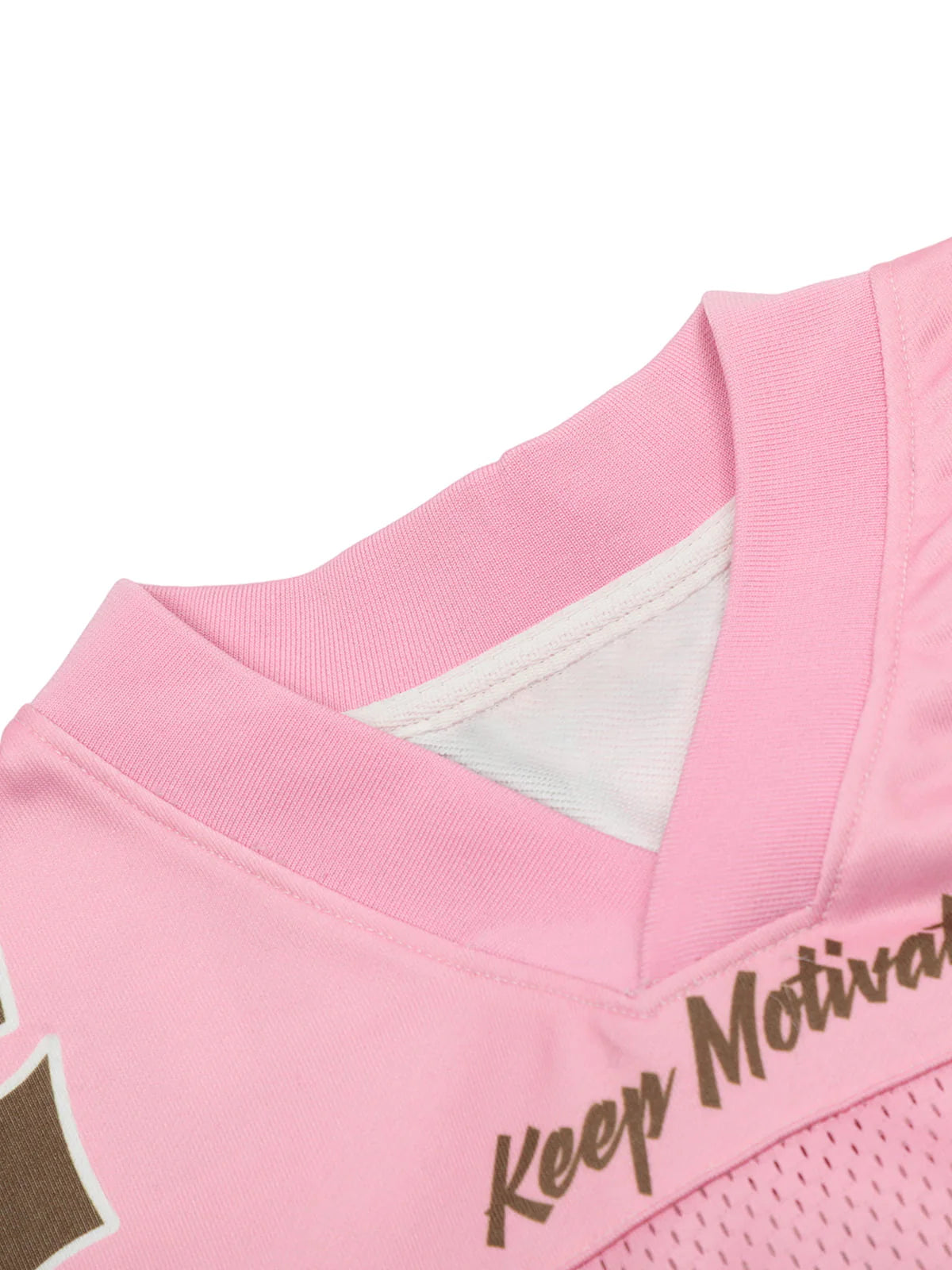 77 Flame Print Mesh Pink Jersey - OMYGOODS