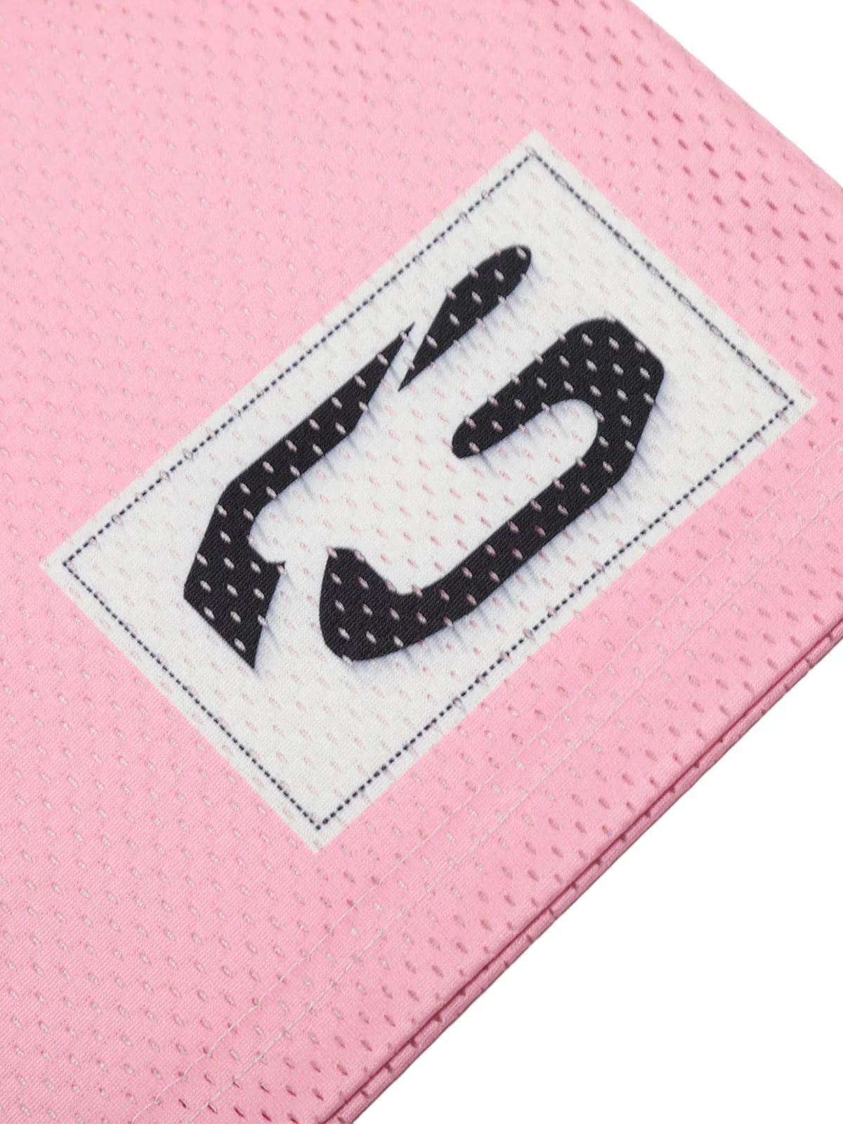 77 Flame Print Mesh Pink Jersey - OMYGOODS