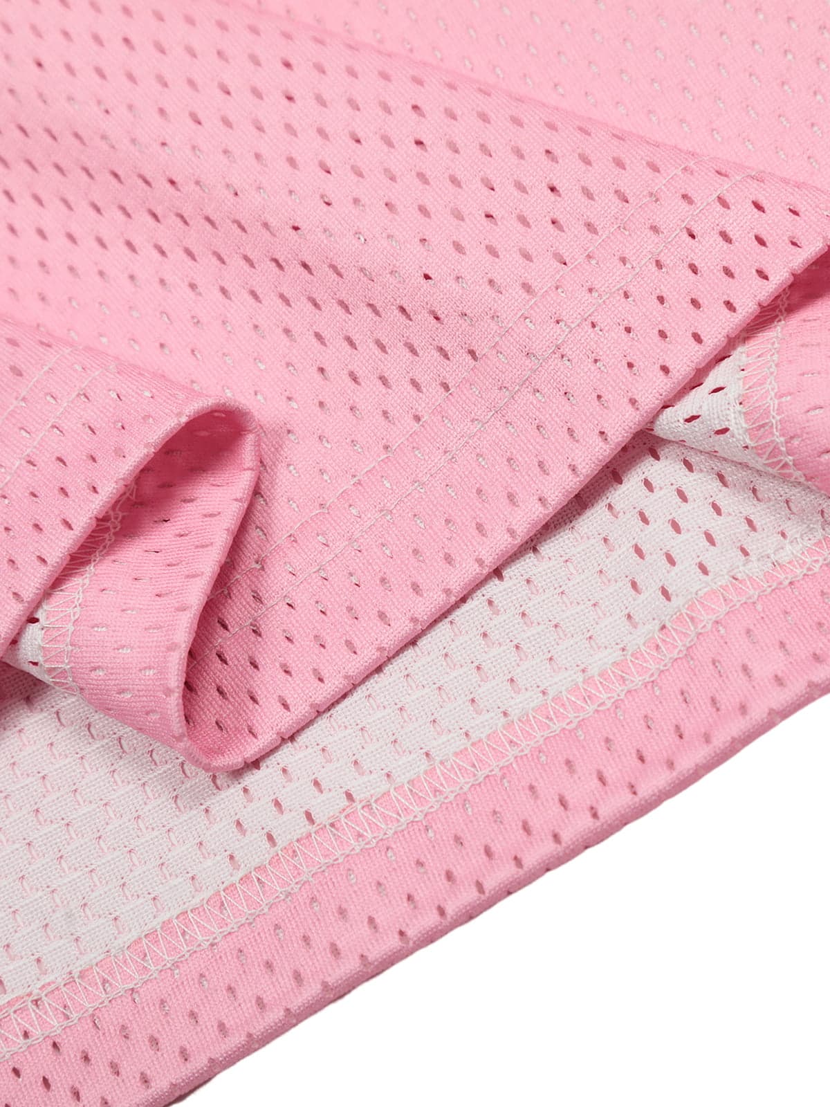 77 Flame Print Mesh Pink Jersey - OMYGOODS