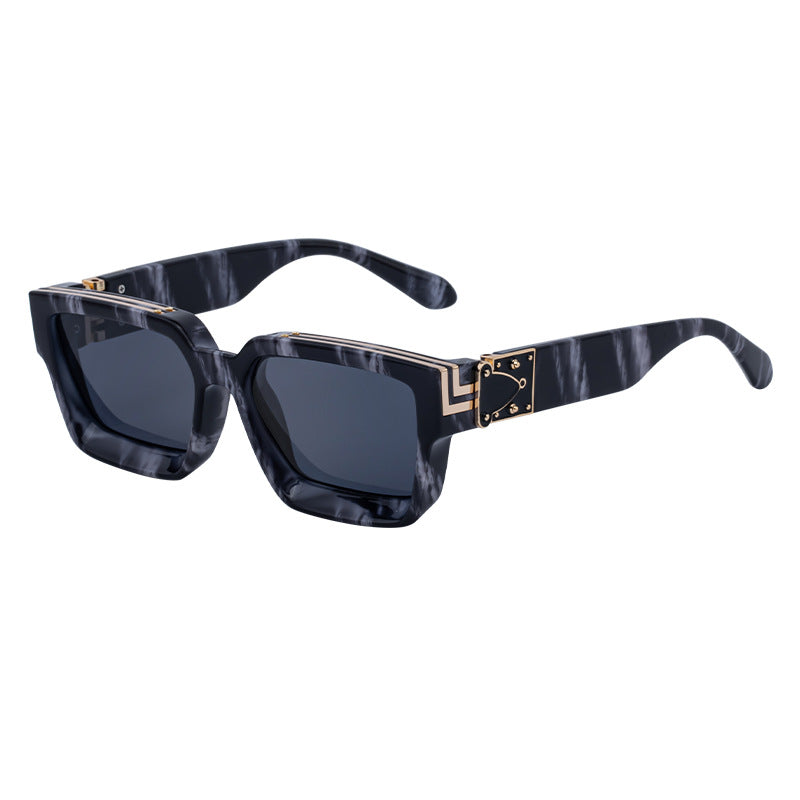 Millionaire Style Sunglasses Men Fashion Trendy Sunglasses Women High-End Square Frame Sunglasses