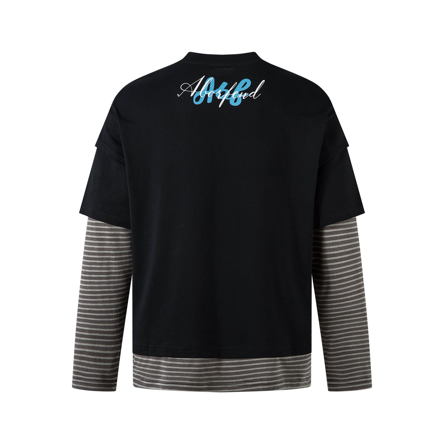 Punk Letters Patchwork | Stripe Sweatshirt
