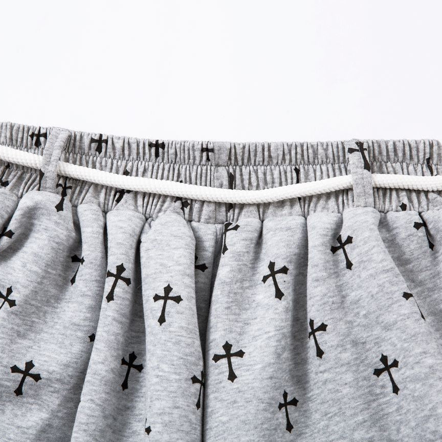 Gothic Cross Baggy Sweatpants