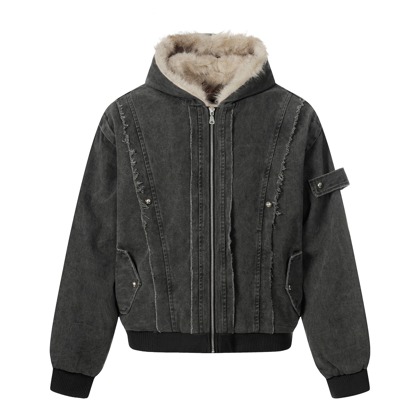 Vintage Distressed | Fur Winter Jacket