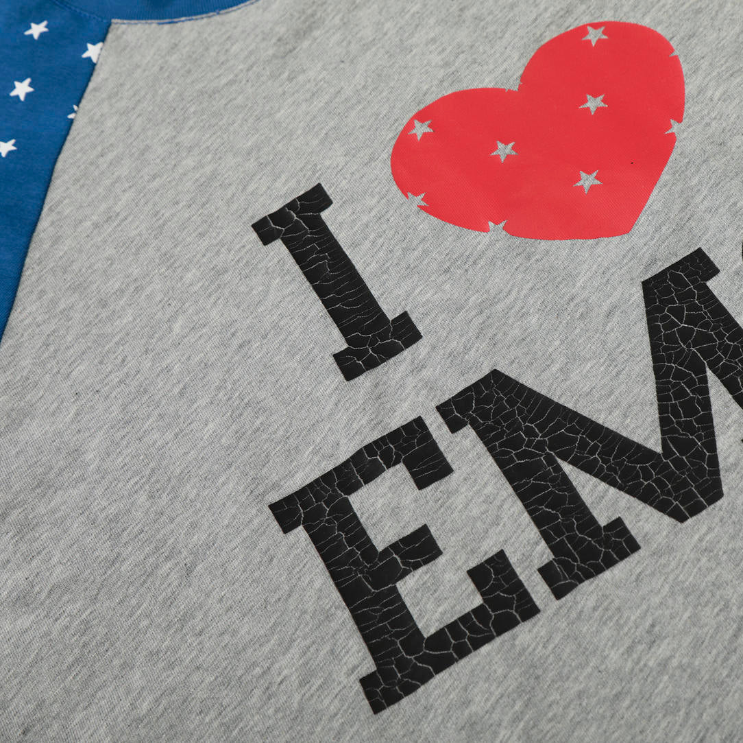 I Love Emo Starfield Raglan T-shirt