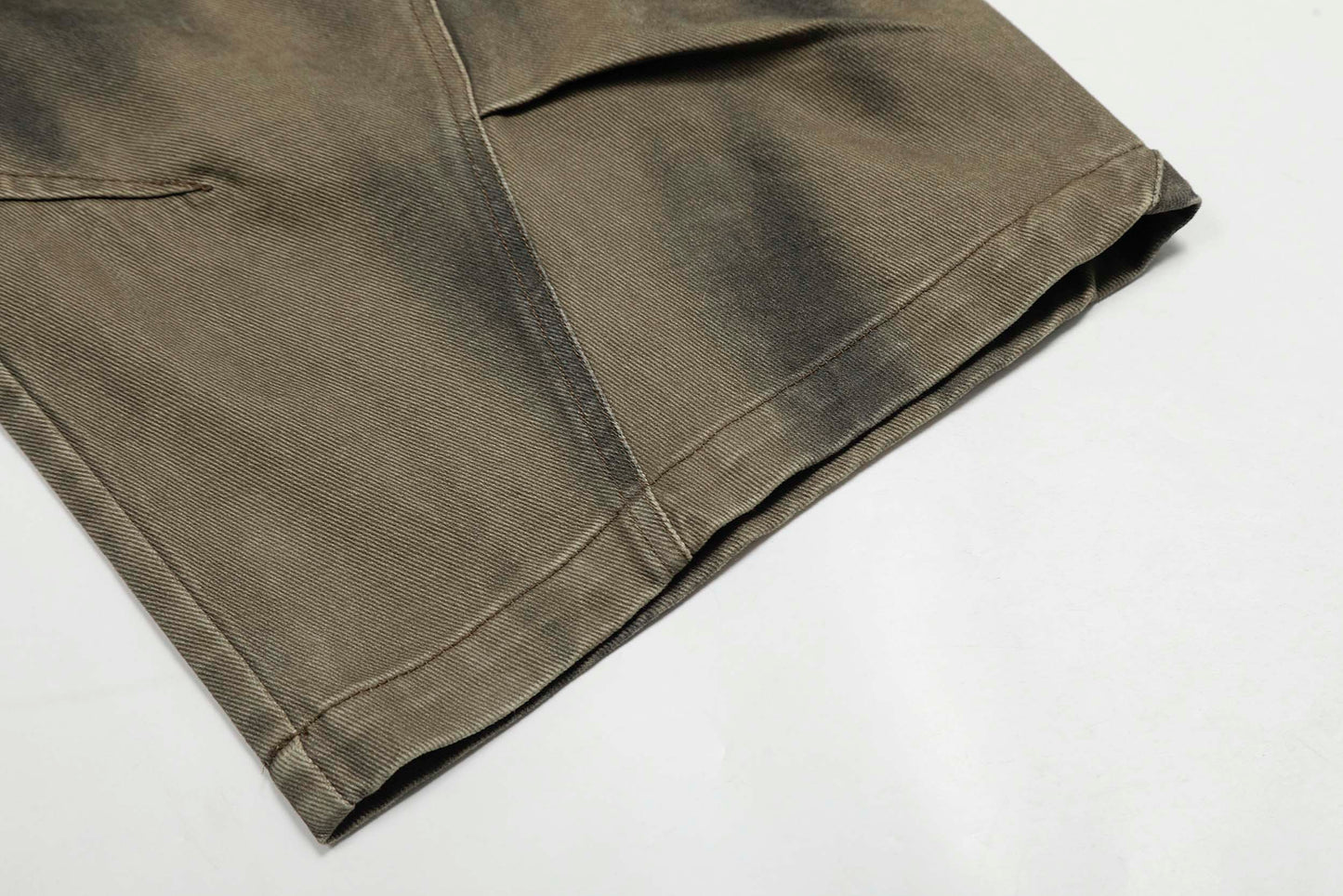 Washed Cargo | Wide-Leg Shorts