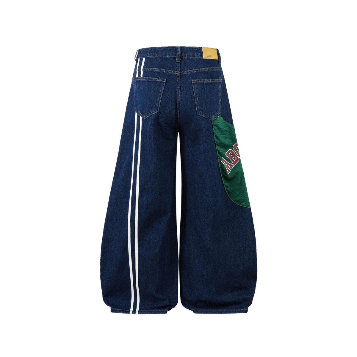 Jersey Patch Baggy Barrel Jeans