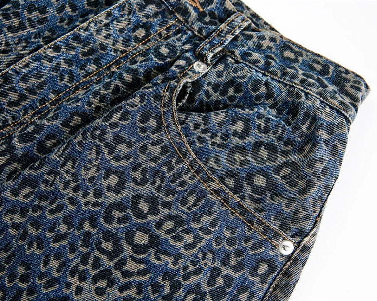 Leopard Legacy Wide-Leg Jeans