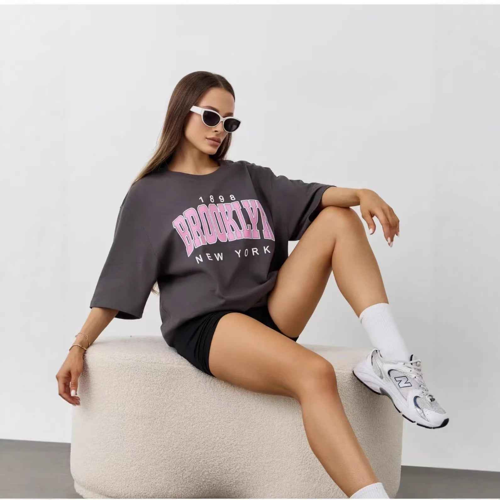 Loose short sleeved top
