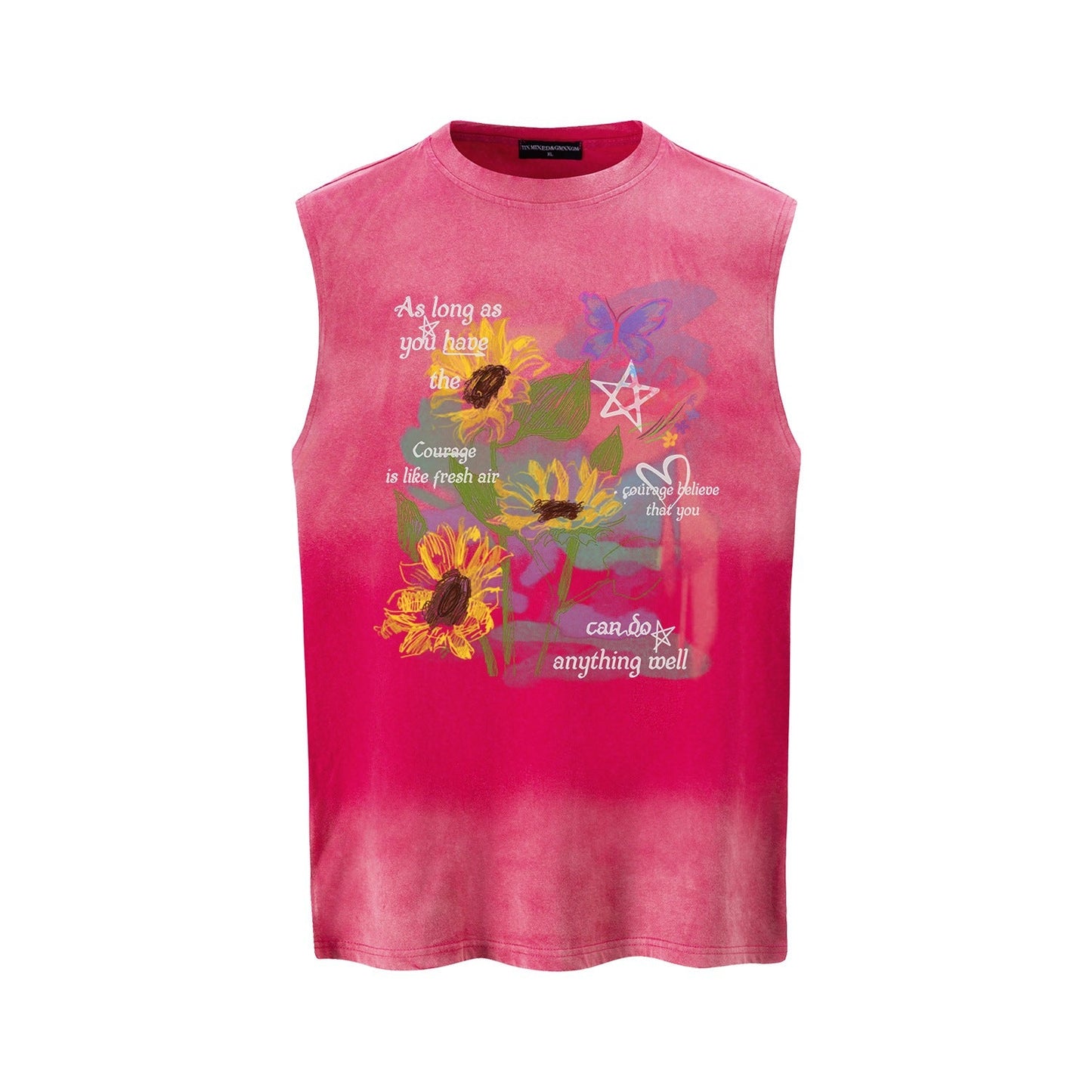 Sunflower graffiti vest