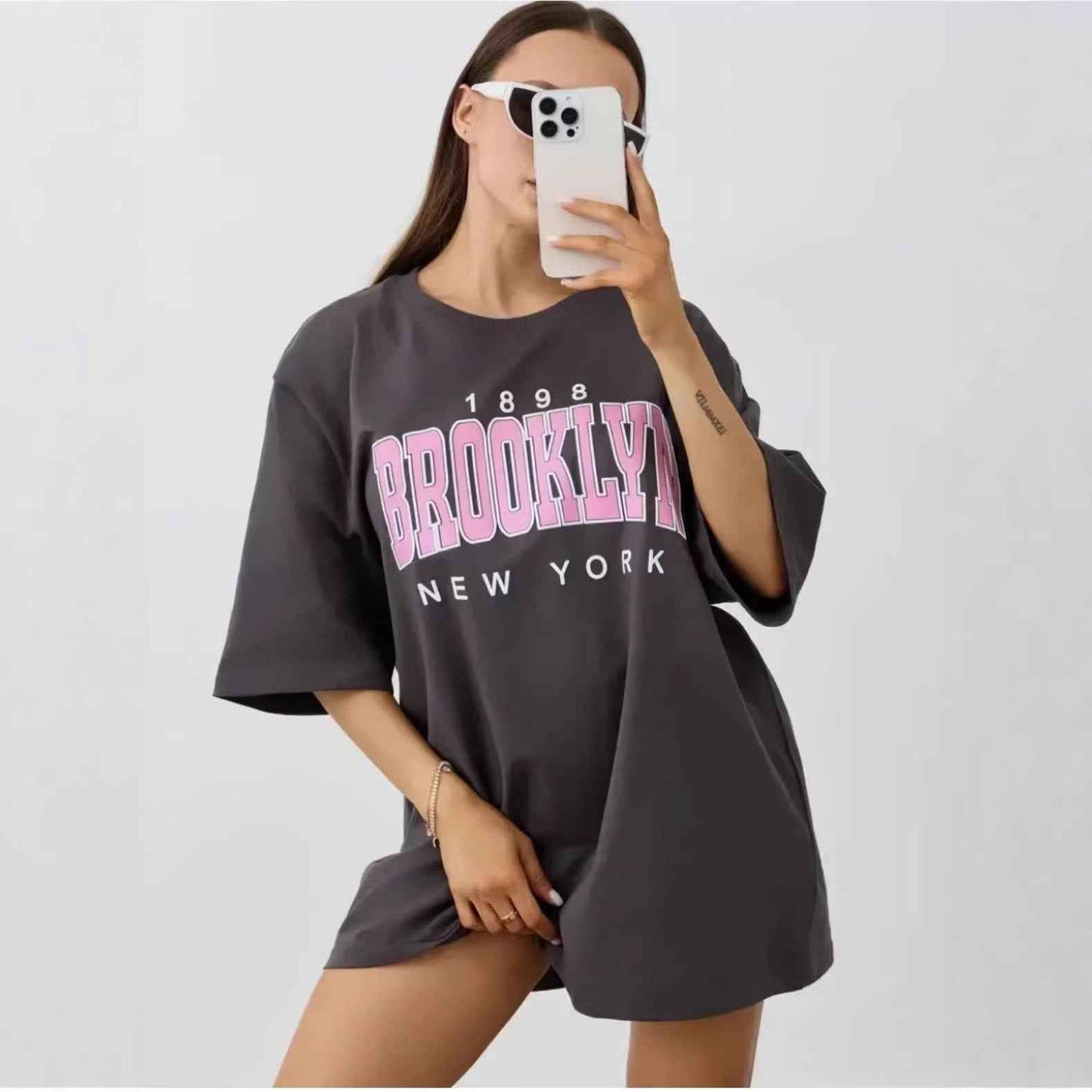 Loose short sleeved top