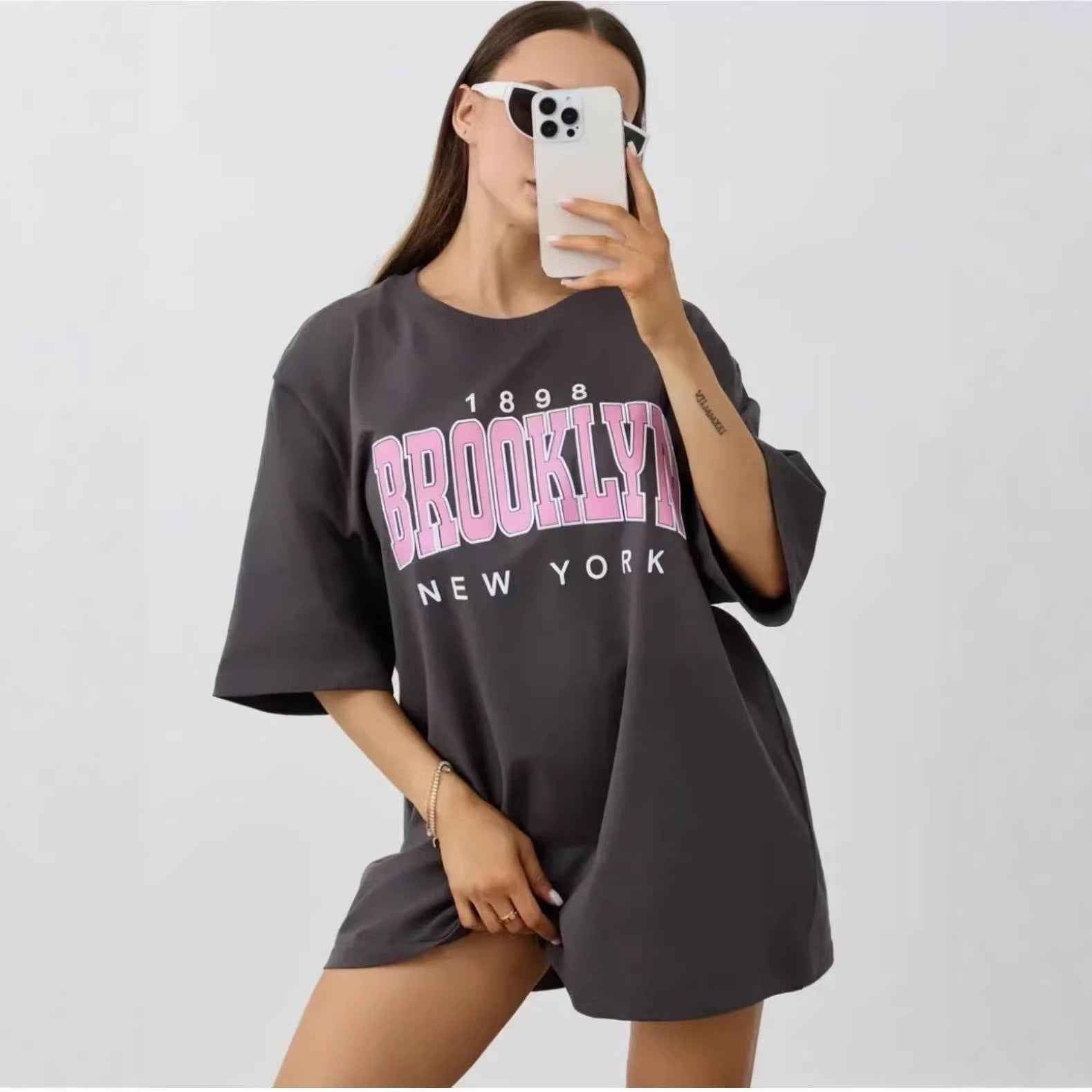 Loose short sleeved top