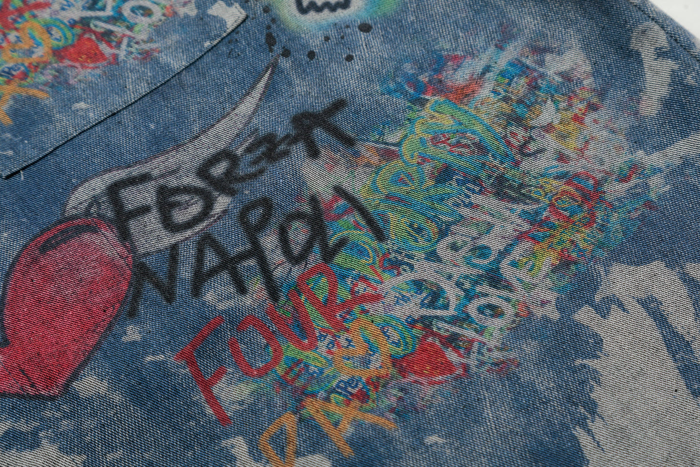 Vintage Graffiti | Denim Shirt
