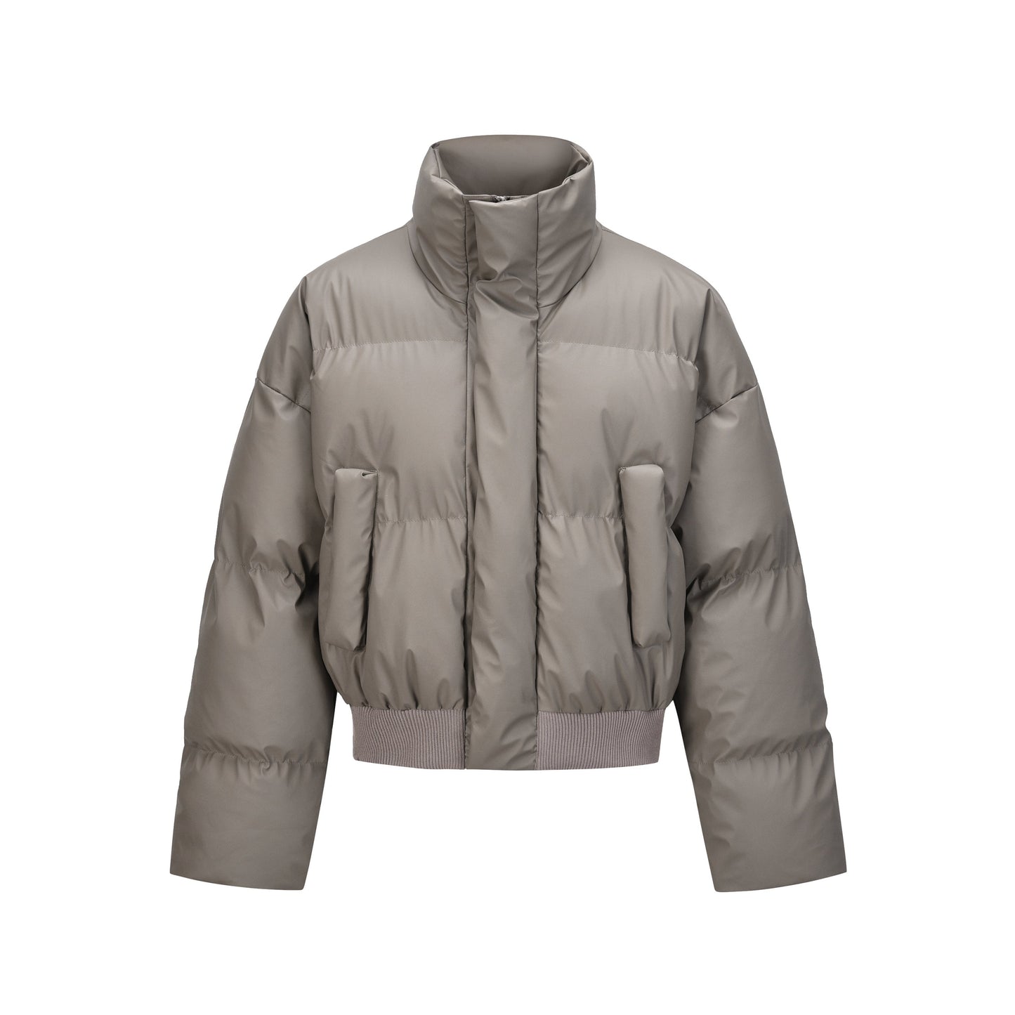 Clean Quilted|Padded Cropped Puffer