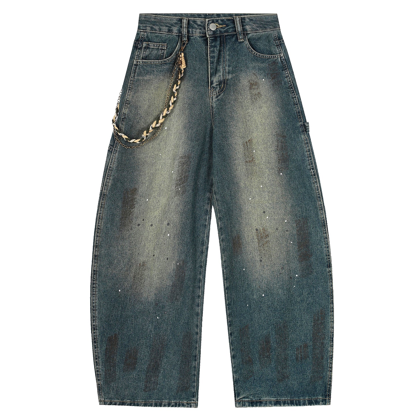Midnight Fade | Oversized Vintage Wash Jeans