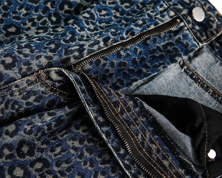 Leopard Legacy Wide-Leg Jeans