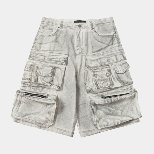 Multi-Pocket | Washed Cargo Shorts