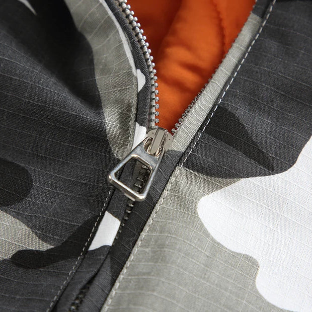 The Signal Camo Zip-Up Hooded Jacket
