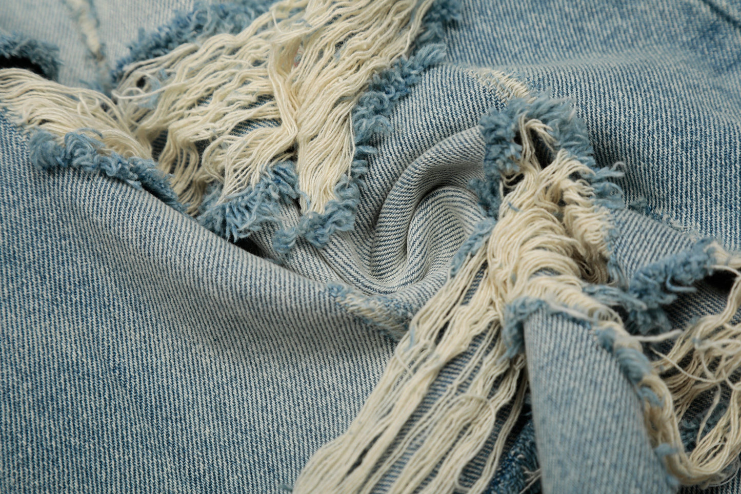 Ripped Washed | Wide-Leg Shorts