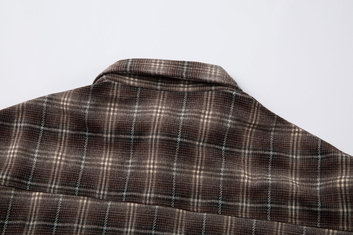 Vintage Plaid Contrast | Layered Sweatshirt
