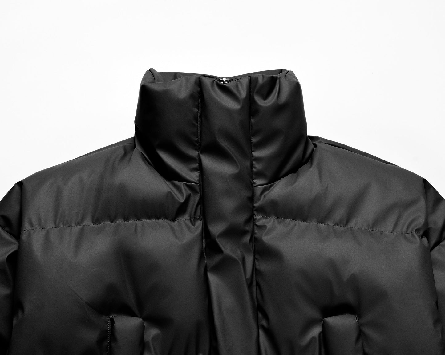 Clean Quilted|Padded Cropped Puffer