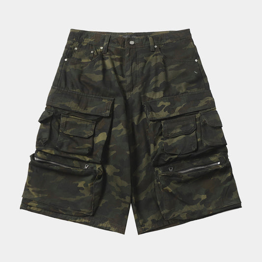 Multi-Pocket | Camouflage Cargo Shorts