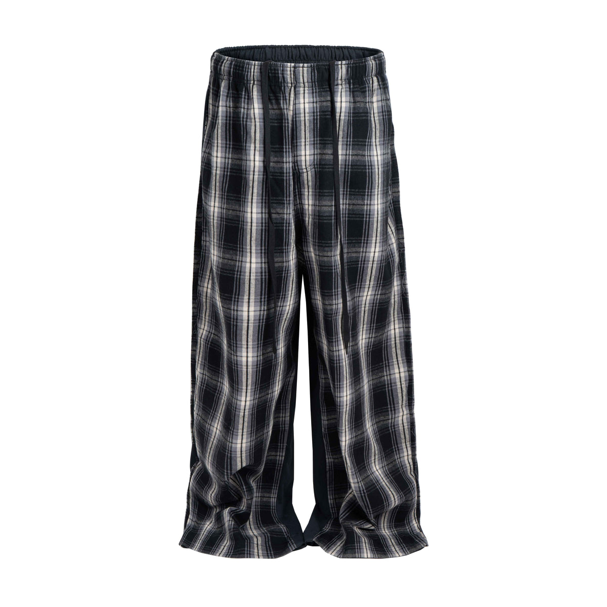 PLAID SPLIT SWEATPANTS
